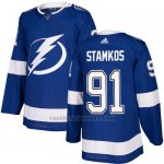 Camiseta Hockey Nino Tampa Bay Lightning 91 Steven Stamkos Azul Home Autentico Stitched Camiseta Hockey Nino Tampa Bay Lightning 91 Steven Stamkos Azul Home Autentico Stitched