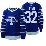 Camiseta Toronto Maple Leafs 32 Josh Leivo 1918 Arenas Throwback Azul Camiseta Toronto Maple Leafs 32 Josh Leivo 1918 Arenas Throwback Azul