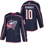 Camiseta Hockey Hombre Autentico Columbus Blue Jackets 10 Alexander Wennberg Home 2018 Azul Camiseta Hockey Hombre Autentico Columbus Blue Jackets 10 Alexander Wennberg Home 2018 Azul