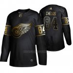 Camiseta Detroit Red Wings Jake Chelios Golden Edition Autentico Negro Camiseta Detroit Red Wings Jake Chelios Golden Edition Autentico Negro