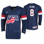 Camiseta Hockey USA Michael Gildon 2019 IIHF World U18 Championship Azul Camiseta Hockey USA Michael Gildon 2019 IIHF World U18 Championship Azul