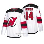 Camiseta Hockey Hombre New Jersey Devils 14 Adam Henrique 2018 Blanco Camiseta Hockey Hombre New Jersey Devils 14 Adam Henrique 2018 Blanco