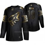 Camiseta Arizona Coyotes Shane Doan Golden Edition Retired Jugador Autentico Negro Camiseta Arizona Coyotes Shane Doan Golden Edition Retired Jugador Autentico Negro