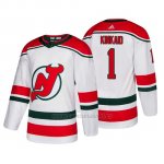 Camiseta New Jersey Devils Keith Kinkaid Alternato Adidas Autentico Blanco Camiseta New Jersey Devils Keith Kinkaid Alternato Adidas Autentico Blanco