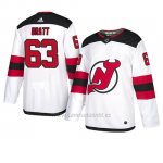 Camiseta New Jersey Devils Jesper Bratt Autentico Away Blanco Camiseta New Jersey Devils Jesper Bratt Autentico Away Blanco