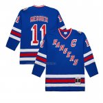 Camiseta Hockey New York Rangers Mark Messier Mitchell & Ness Big & Tall 1993-94 Blue Line 2.0 Azul Camiseta Hockey New York Rangers Mark Messier Mitchell & Ness Big & Tall 1993-94 Blue Line 2.0 Azul