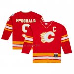 Camiseta Hockey Calgary Flames Lanny McDonald Mitchell & Ness 1988-89 Captain Patch Blue Line Rojo Camiseta Hockey Calgary Flames Lanny McDonald Mitchell & Ness 1988-89 Captain Patch Blue Line Rojo