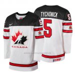 Camiseta Canada Team Jonathan Tychonick 2018 Iihf World Championship Jugador Blanco Camiseta Canada Team Jonathan Tychonick 2018 Iihf World Championship Jugador Blanco