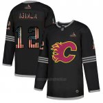 Camiseta Hockey Calgary Flames Iginla2020 USA Flag Negro Camiseta Hockey Calgary Flames Iginla2020 USA Flag Negro