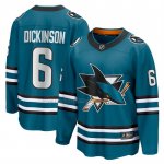 Camiseta Hockey San Jose Sharks Sam Dickinson Primera Breakaway Verde Camiseta Hockey San Jose Sharks Sam Dickinson Primera Breakaway Verde