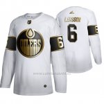 Camiseta Hockey Edmonton Oilers Adam Larsson Golden Edition Limited Blanco Camiseta Hockey Edmonton Oilers Adam Larsson Golden Edition Limited Blanco