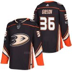 Camiseta Hockey Hombre Autentico Anaheim Ducks John Gibson Home 36 2018 Negro Camiseta Hockey Hombre Autentico Anaheim Ducks John Gibson Home 36 2018 Negro