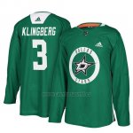 Camiseta Dallas Stars John Klingberg New Season Practice Verde Camiseta Dallas Stars John Klingberg New Season Practice Verde