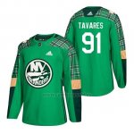 Camiseta New York Islanders John Tavares 2018 St. Patrick's Day Verde Camiseta New York Islanders John Tavares 2018 St. Patrick's Day Verde