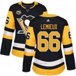 Camiseta Hockey Mujer Pittsburgh Penguins 66 Mario Lemieux Negro 50 Anniversary Home Premier Camiseta Hockey Mujer Pittsburgh Penguins 66 Mario Lemieux Negro 50 Anniversary Home Premier