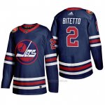 Camiseta Hockey Winnipeg Jets Anthony Bitetto 2019 Heritage Classic Azul Camiseta Hockey Winnipeg Jets Anthony Bitetto 2019 Heritage Classic Azul