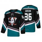 Camiseta Anaheim Ducks John Gibson Alternato 25th Aniversario Adidas Autentico Negro Camiseta Anaheim Ducks John Gibson Alternato 25th Aniversario Adidas Autentico Negro