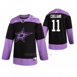 Camiseta Hockey Dallas Stars Andrew Cogliano Fights Cancer Negro Camiseta Hockey Dallas Stars Andrew Cogliano Fights Cancer Negro