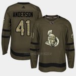 Camiseta Ottawa Senators Craig Anderson Camo Salute To Service Camiseta Ottawa Senators Craig Anderson Camo Salute To Service