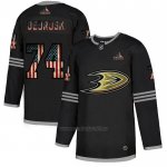 Camiseta Hockey Anaheim Ducks Debrusk 2020 USA Flag Negro Camiseta Hockey Anaheim Ducks Debrusk 2020 USA Flag Negro