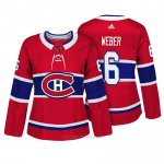Camiseta Hockey Mujer Montreal Canadiens 6 Shea Weber Rojo Autentico Jugador Camiseta Hockey Mujer Montreal Canadiens 6 Shea Weber Rojo Autentico Jugador