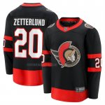 Camiseta Hockey Ottawa Senators Fabian Zetterlund Primera Breakaway Negro Camiseta Hockey Ottawa Senators Fabian Zetterlund Primera Breakaway Negro