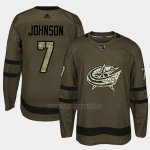 Camiseta Columbus Blue Jackets Jack Johnson Camo Salute To Service Camiseta Columbus Blue Jackets Jack Johnson Camo Salute To Service
