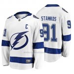 Camiseta Tampa Bay Lightning Steven Stamkos 2019 Away Breakaway Blanco Camiseta Tampa Bay Lightning Steven Stamkos 2019 Away Breakaway Blanco