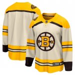 Camiseta Hockey Boston Bruins 100th Aniversario Premier Breakaway Crema Camiseta Hockey Boston Bruins 100th Aniversario Premier Breakaway Crema