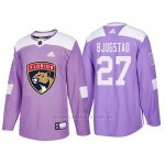 Camiseta Florida Panthers Nick Bjugstad Hockey Fights Cancer Violeta Camiseta Florida Panthers Nick Bjugstad Hockey Fights Cancer Violeta
