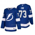 Camiseta Tampa Bay Lightning Adam Erne Home Autentico Jugador Azul Camiseta Tampa Bay Lightning Adam Erne Home Autentico Jugador Azul