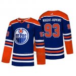 Camiseta Edmonton Oilers Ryan Nugent Hopkins Alternato Autentico Azul Camiseta Edmonton Oilers Ryan Nugent Hopkins Alternato Autentico Azul