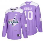 Camiseta Washington Capitals Brett Connolly Hockey Fights Cancer Violeta Camiseta Washington Capitals Brett Connolly Hockey Fights Cancer Violeta