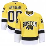 Camiseta Hockey Boston Bruins 2026 Stadium Series Autentico Pro Personalizada Oro Camiseta Hockey Boston Bruins 2026 Stadium Series Autentico Pro Personalizada Oro