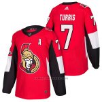 Camiseta Hockey Hombre Autentico Ottawa Senators 7 Kyle Turris Home 2018 Rojo Camiseta Hockey Hombre Autentico Ottawa Senators 7 Kyle Turris Home 2018 Rojo