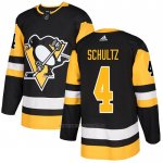 Camiseta Hockey Pittsburgh Penguins 4 Justin Schultz Primera Autentico Negro Camiseta Hockey Pittsburgh Penguins 4 Justin Schultz Primera Autentico Negro