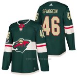 Camiseta Hockey Hombre Autentico Minnesota Wild 46 Jared Spurgeon Home 2018 Verde Camiseta Hockey Hombre Autentico Minnesota Wild 46 Jared Spurgeon Home 2018 Verde