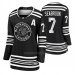 Camiseta Hockey Mujer Chicago Blackhawks Brent Seabrook Premier Alternato Negro Camiseta Hockey Mujer Chicago Blackhawks Brent Seabrook Premier Alternato Negro