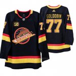 Camiseta Hockey Vancouver Canucks Nikolay Goldobin 50 Aniversario 90's Flying Skate Negro Camiseta Hockey Vancouver Canucks Nikolay Goldobin 50 Aniversario 90's Flying Skate Negro