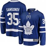 Camiseta Hockey Toronto Maple Leafs Ilya Samsonov Primera Breakaway Azul Camiseta Hockey Toronto Maple Leafs Ilya Samsonov Primera Breakaway Azul