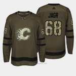 Camiseta Hockey Hombre Calgary Flames 68 Jaromir Jagr Verde Salute To Service Camiseta Hockey Hombre Calgary Flames 68 Jaromir Jagr Verde Salute To Service