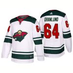 Camiseta Hockey Hombre Minnesota Wild 64 Mikael Granlund Away 2017-2018 Blanco Camiseta Hockey Hombre Minnesota Wild 64 Mikael Granlund Away 2017-2018 Blanco