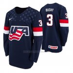Camiseta Hockey USA Evan Bushy 2019 Hlinka Gretzky Cup Azul Camiseta Hockey USA Evan Bushy 2019 Hlinka Gretzky Cup Azul