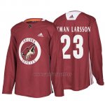 Camiseta Arizona Coyotes Oliver Ekman Larsson Maroon Practice Camiseta Arizona Coyotes Oliver Ekman Larsson Maroon Practice