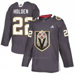 Camiseta Vegas Golden Knights Nick Holden Dia De Los Muertos Gris Camiseta Vegas Golden Knights Nick Holden Dia De Los Muertos Gris