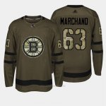 Camiseta Hockey Hombre Boston Bruins 63 Brad Marchand Verde Salute To Service Camiseta Hockey Hombre Boston Bruins 63 Brad Marchand Verde Salute To Service