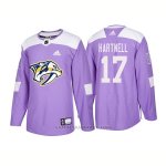 Camiseta Hockey Hombre Autentico Nashville Predators 17 Scott Hartnell Hockey Fights Cancer 2018 Violeta Camiseta Hockey Hombre Autentico Nashville Predators 17 Scott Hartnell Hockey Fights Cancer 2018 Violeta