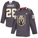 Camiseta Vegas Golden Knights William Carrier Dia De Los Muertos Gris Camiseta Vegas Golden Knights William Carrier Dia De Los Muertos Gris