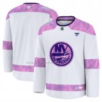 Camiseta Hockey New York Islanders 2024 Fights Cancer Blanco Camiseta Hockey New York Islanders 2024 Fights Cancer Blanco