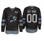 Camiseta Hockey Hombre San Jose Sharks Personalizada Negro Camiseta Hockey Hombre San Jose Sharks Personalizada Negro